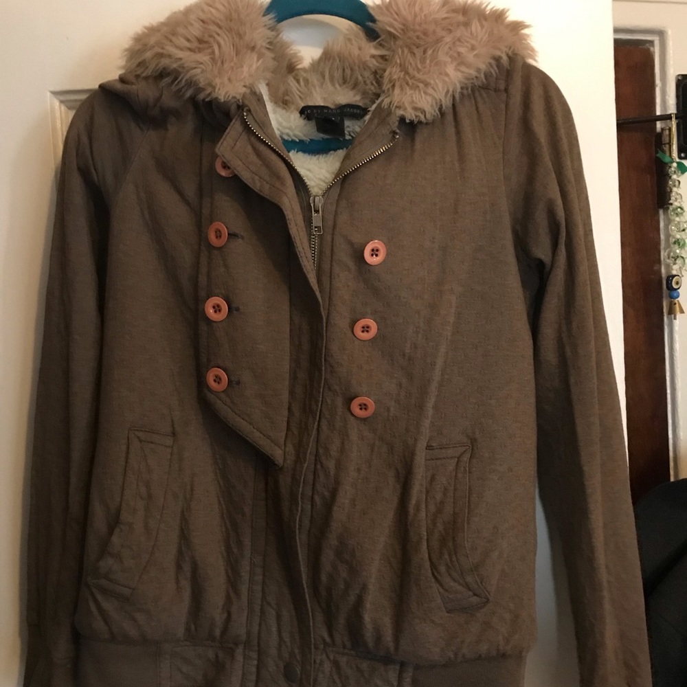 Marc by Marc Jacobs Faux fur hooded jacket